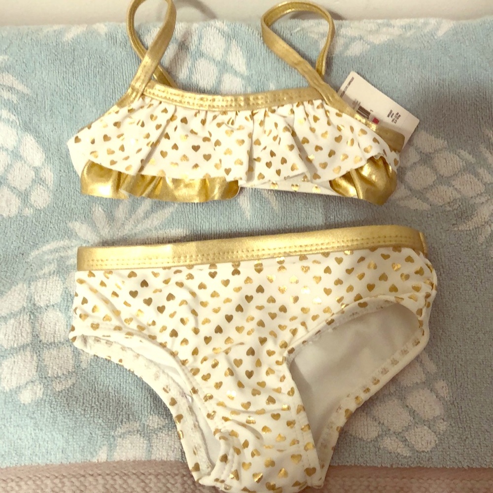NWT toddler bikini 12m upf 50+